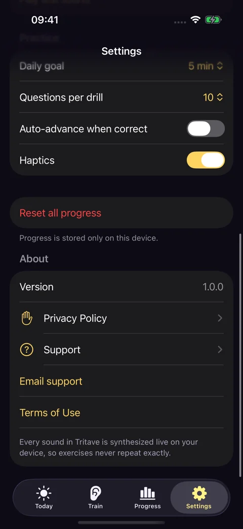 Help is close at hand · Dark mode: Practice preferences, privacy, support, and terms.
